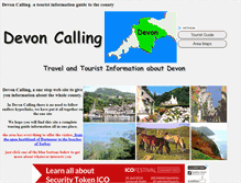 Tablet Screenshot of devon-calling.com